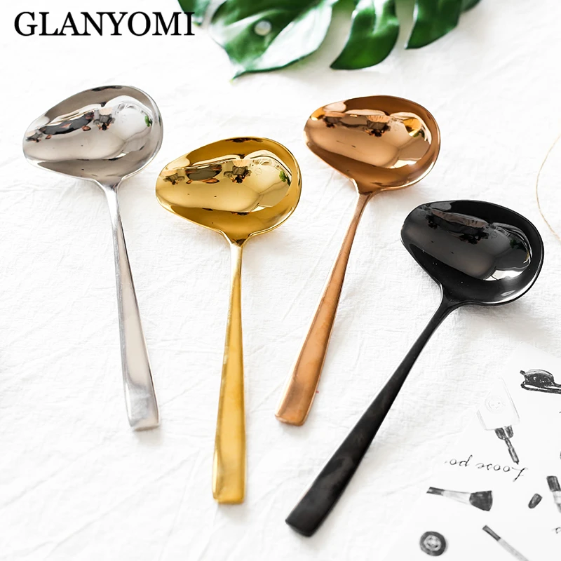 304 Stainless Steel Oil Soup Spoon Deepened Thickened Large Capacity Spoon Creative Dinnerware Tableware Cooking Tools
304 Stainless Steel Oil Soup Spoon Deepened Thickened Large Capacity Spoon Creative Dinnerware Tableware Cooking Tools