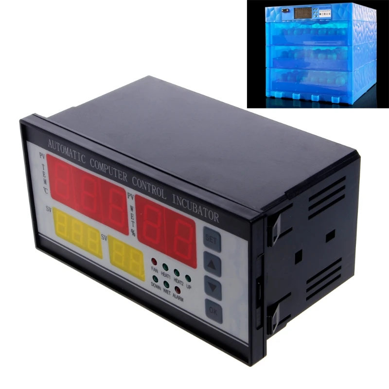 Automatic Incubator Controller Egg Hatcher Temperature Humidity 4 Screen Full automatically cooling ventilator Humidity sensor
Automatic Incubator Controller Egg Hatcher Temperature Humidity 4 Screen Full automatically cooling ventilator Humidity sensor