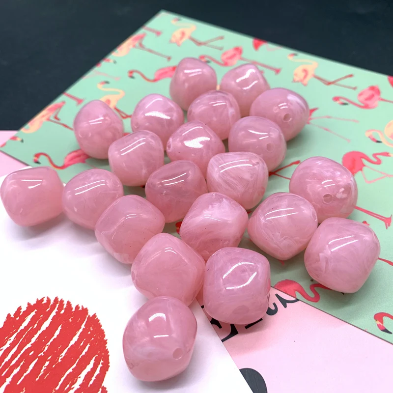 New 10 Pcs Irregular Round Acrylic Beads Spacer Loose Beads For Jewelry Making DIY Bracelet #Pink
New 10 Pcs Irregular Round Acrylic Beads Spacer Loose Beads For Jewelry Making DIY Bracelet #Pink