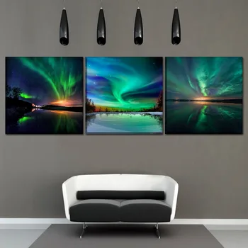Canvas Painting Wall Art Home Decor Living Room Picture Print 1Pcs/3Pcs Natural Landscape Aurora Borealis Poster Modern Artwork
Canvas Painting Wall Art Home Decor Living Room Picture Print 1Pcs/3Pcs Natural Landscape Aurora Borealis Poster Modern Artwork