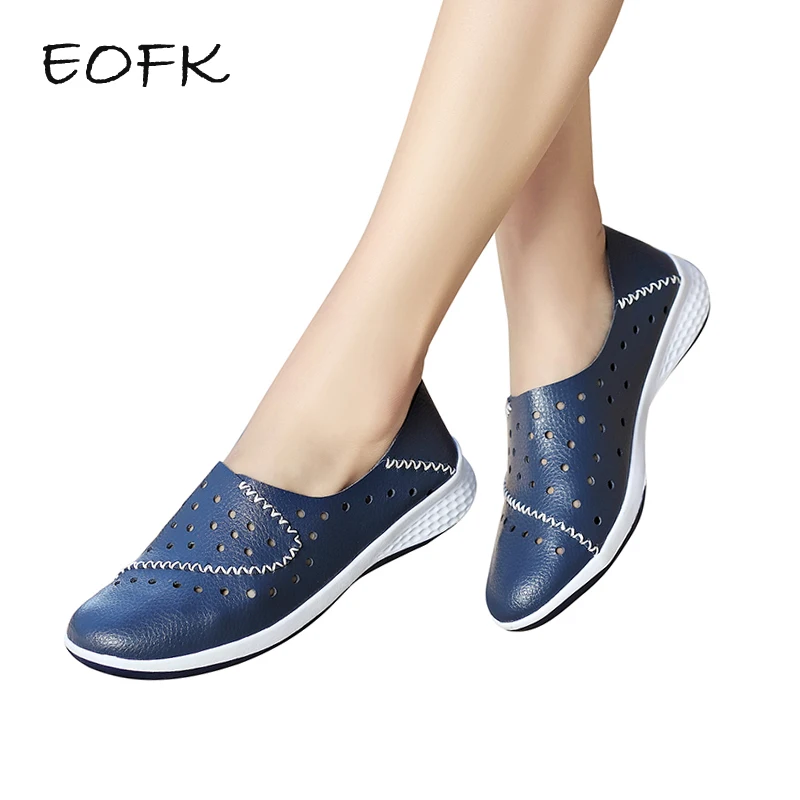 EOFK 2019 Handmade New Summer Hole Loafers Women Flat Leather Moccasin Shoes Woman Slip On Ladies Shoes Casual Flats Moccasins
EOFK 2019 Handmade New Summer Hole Loafers Women Flat Leather Moccasin Shoes Woman Slip On Ladies Shoes Casual Flats Moccasins
