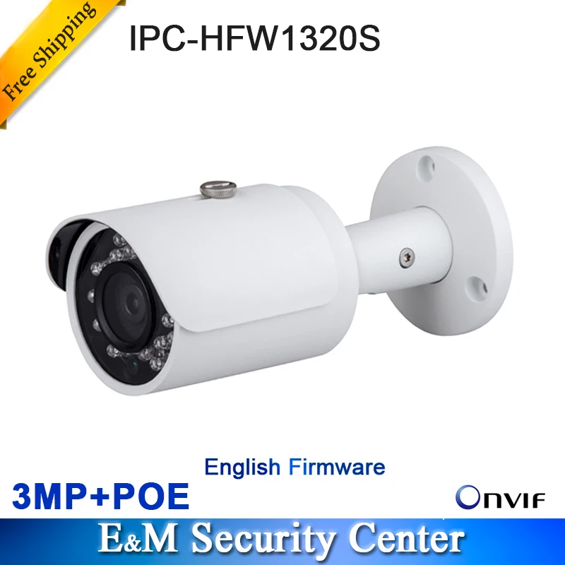 Original Original IPC-HFW1320S replace IPC-HFW4300S 3MP Full HD Network Small IR-Bullet Camera POE network cctv IPC
Original Original IPC-HFW1320S replace IPC-HFW4300S 3MP Full HD Network Small IR-Bullet Camera POE network cctv IPC