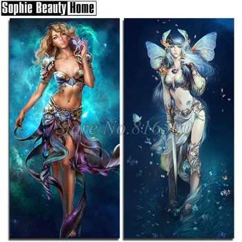 Real 5D Diamond Cross Stitch Diy Full Diamond Painting Kits Diamond Embroidery Sexy Beauty Warrior&Sword Needlework Art 188336
Real 5D Diamond Cross Stitch Diy Full Diamond Painting Kits Diamond Embroidery Sexy Beauty Warrior&Sword Needlework Art 188336