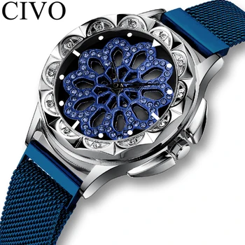 CIVO Luxury Women Dress Watch Ladies Mesh Strap Analogue Waterproof Watch Rotatable Dial Women Casual Quartz Clock Montre Femme
CIVO Luxury Women Dress Watch Ladies Mesh Strap Analogue Waterproof Watch Rotatable Dial Women Casual Quartz Clock Montre Femme