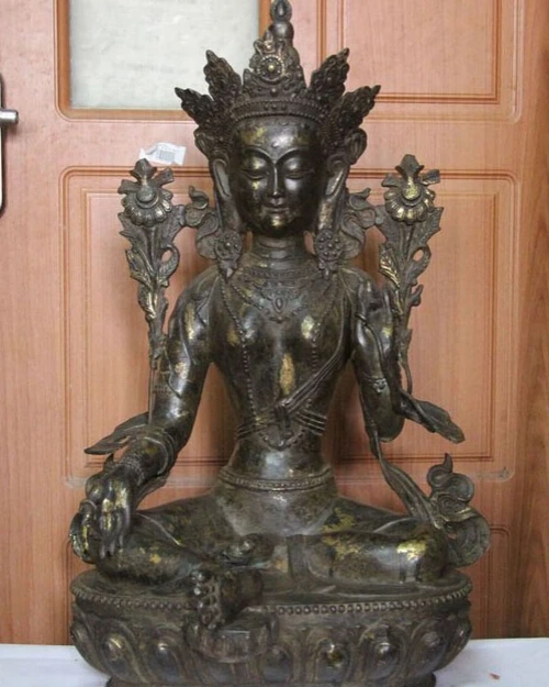 150401 S0927 23" Tibet Buddhism Copper Bronze Green Tara Buddha Kwan-yin Bodhisattva Statue
150401 S0927 23" Tibet Buddhism Copper Bronze Green Tara Buddha Kwan-yin Bodhisattva Statue