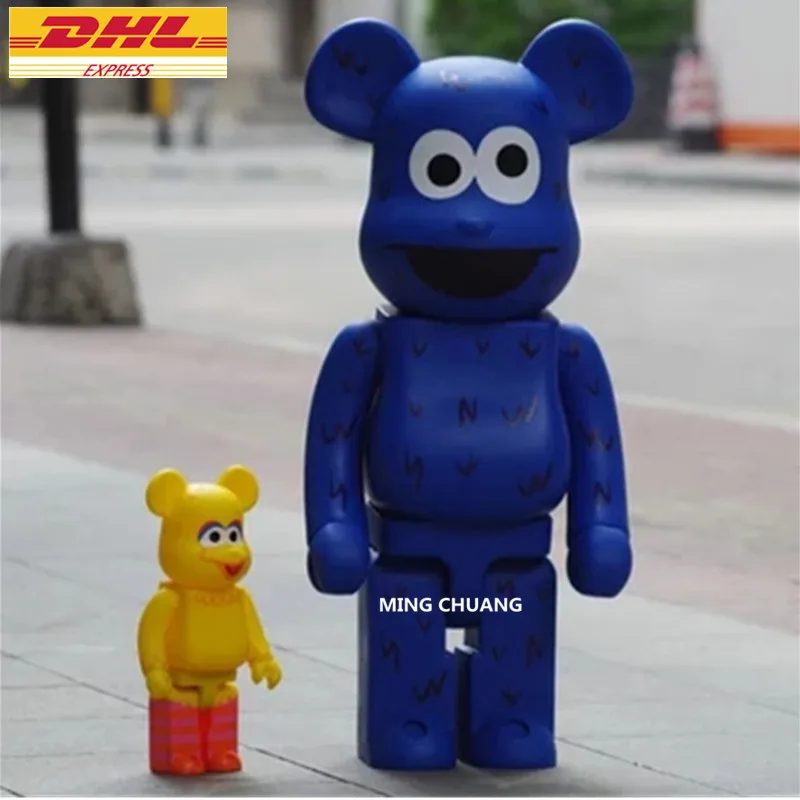 

27" Be@rbrick Gloomy 1000% Bearbrick BB Basic X Sesame Street Vinyl Action Figure Collectible Model Toy 70CM D387