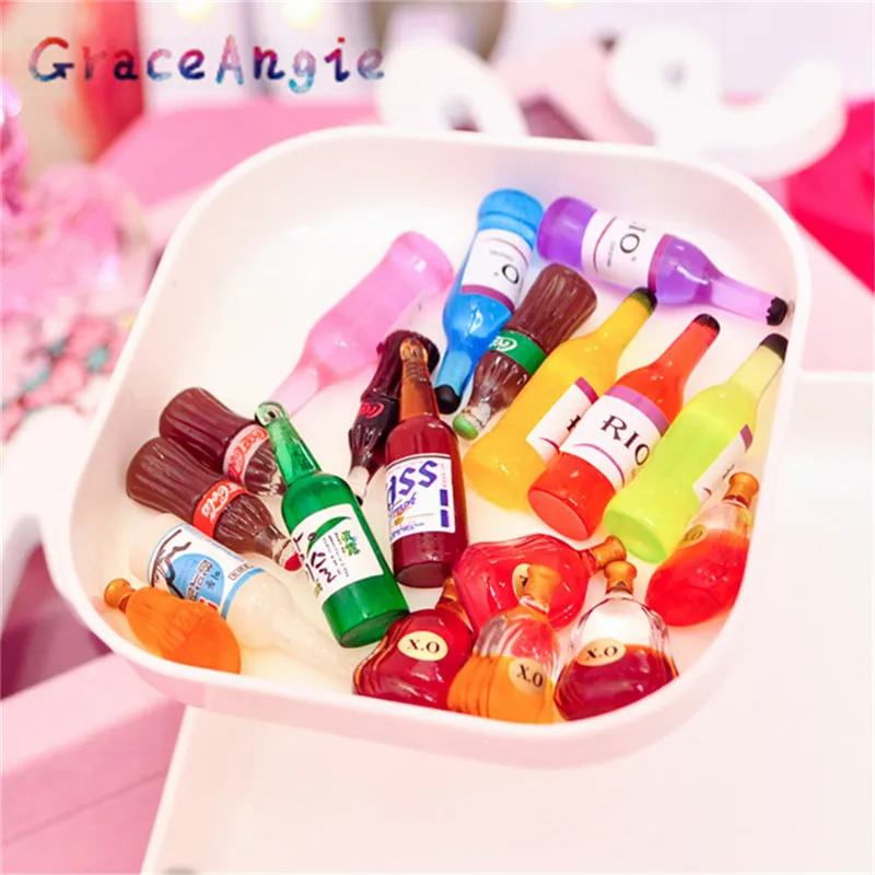 GraceAngie 10pcs/pack Mixed Simulation Wine Bottle Wine Cocktail Korean Resin Jewelry Accessories Diy Slime Mobile Shell Epoxy
GraceAngie 10pcs/pack Mixed Simulation Wine Bottle Wine Cocktail Korean Resin Jewelry Accessories Diy Slime Mobile Shell Epoxy