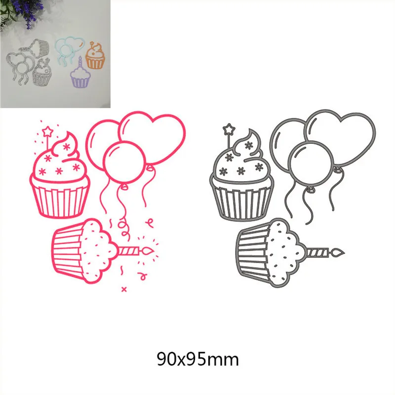 Birthday Cake Balloon Metal Cutting Dies for DIY Scrapbooking Paper Cards Embossing Paper Craft Birthday Stamps Dies New
Birthday Cake Balloon Metal Cutting Dies for DIY Scrapbooking Paper Cards Embossing Paper Craft Birthday Stamps Dies New