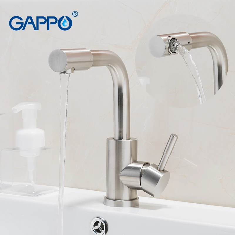 GAPPO new 304 stainless steel Brushed bath Basin Faucet Sink Mixer Taps Vanity Hot and Cold Water mixer Bathroom Faucets
GAPPO new 304 stainless steel Brushed bath Basin Faucet Sink Mixer Taps Vanity Hot and Cold Water mixer Bathroom Faucets
