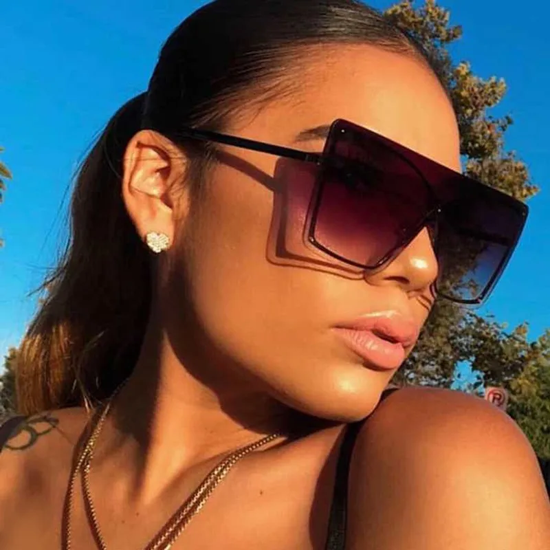 QPeClou Oversized Sunglasses Women 2019 Brand Designer Gradient Goggles Female One Piece Rimless Shades For Women Oculos Gafas
QPeClou Oversized Sunglasses Women 2019 Brand Designer Gradient Goggles Female One Piece Rimless Shades For Women Oculos Gafas