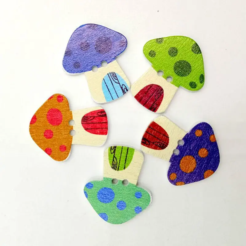 Creative Wooden Mushroom House Button Two-eye Painted Wooden Buckle Decorative Handmade Accessories Mushroom Wooden Button
Creative Wooden Mushroom House Button Two-eye Painted Wooden Buckle Decorative Handmade Accessories Mushroom Wooden Button