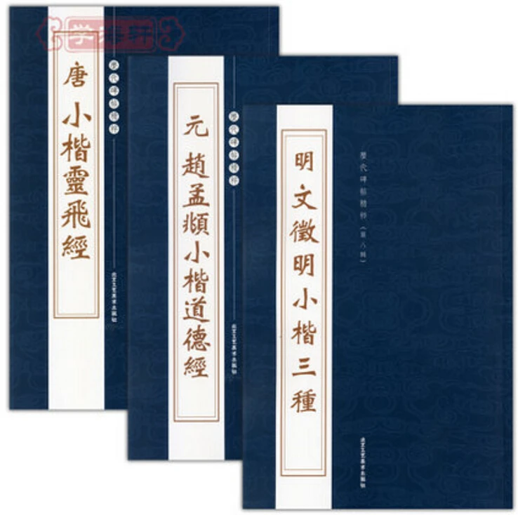3 pcs/set, Pen pencil Chinese Calligraphy brush Practice Book Zhao Mengfu lingfeijing Tao TeChing small regular script copybook
3 pcs/set, Pen pencil Chinese Calligraphy brush Practice Book Zhao Mengfu lingfeijing Tao TeChing small regular script copybook