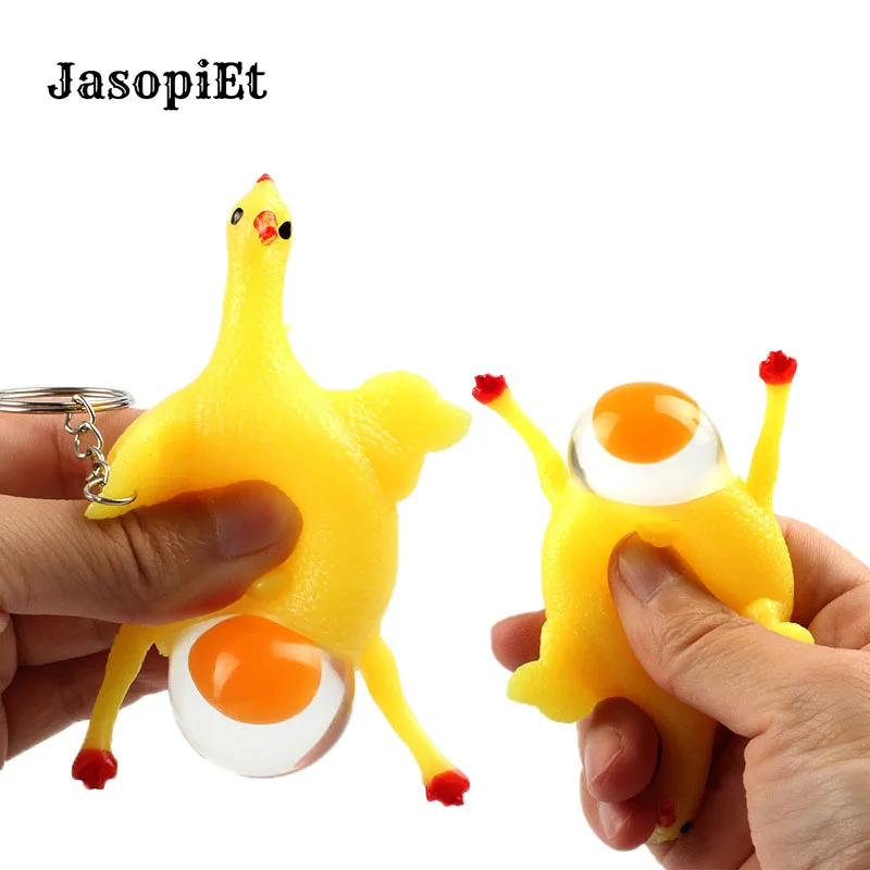 JasopiEt Laying Egg Hens Chicken Toy Vent Chicken Keychain Funny Relax Toys With Ring Fidget Toys Kids Gift Yellow 9*6cm
JasopiEt Laying Egg Hens Chicken Toy Vent Chicken Keychain Funny Relax Toys With Ring Fidget Toys Kids Gift Yellow 9*6cm