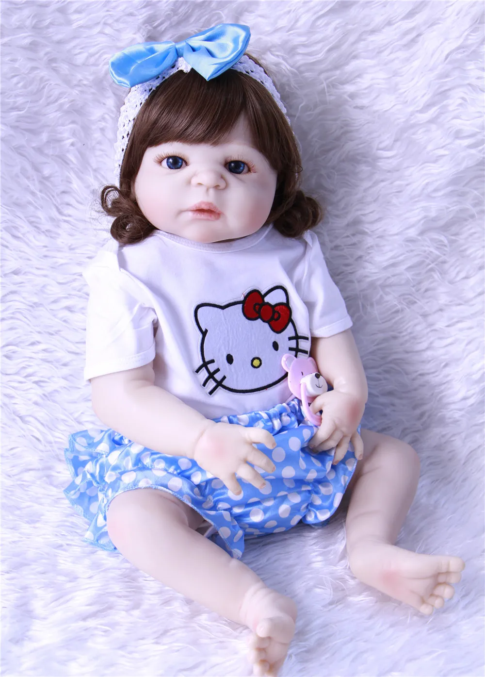NPK REBORN doll curly hair full silicone reborn baby girl dolls wholesale 23" bebe princess reborn bonecas child gift toy
NPK REBORN doll curly hair full silicone reborn baby girl dolls wholesale 23" bebe princess reborn bonecas child gift toy
