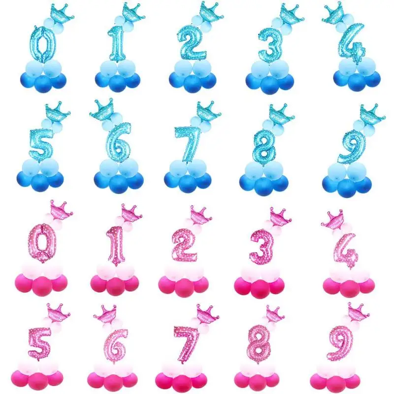 13pcs/Set Digital Ballons with Crown Number Ballons Birthday Party Decor Anniversary Baby Shower Kids Birthday Party Decoration
13pcs/Set Digital Ballons with Crown Number Ballons Birthday Party Decor Anniversary Baby Shower Kids Birthday Party Decoration