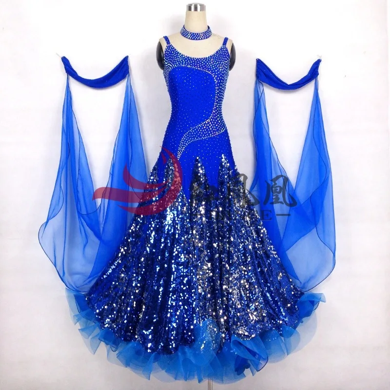 

High-end International Standard Ballroom Smooth Dance Competition Dress, /Ballroom Standard Tango Waltz Dance Dress