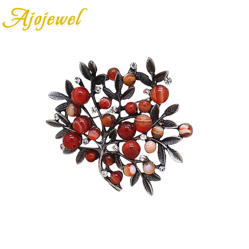 Ajojewel Vintage Style Natural Stone Plant Brooch Pins Red/Green Retro Jewelry Wholesale
Ajojewel Vintage Style Natural Stone Plant Brooch Pins Red/Green Retro Jewelry Wholesale