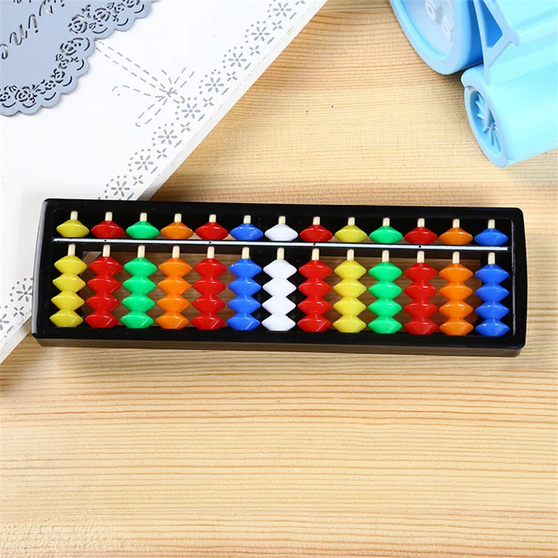 13 Column Kid Portable Arithmetic Soroban Mathematics Beads Calculate Chinese Abacus Children Educational Tool Colorful Plastic
13 Column Kid Portable Arithmetic Soroban Mathematics Beads Calculate Chinese Abacus Children Educational Tool Colorful Plastic