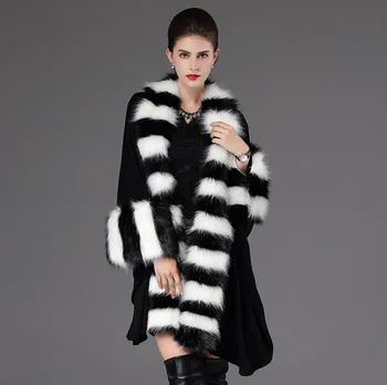 1017 New Fashion Autumn and winter Clothes loose imitation fox fur collar knitted cardigan cape fur coat female Cloak
1017 New Fashion Autumn and winter Clothes loose imitation fox fur collar knitted cardigan cape fur coat female Cloak