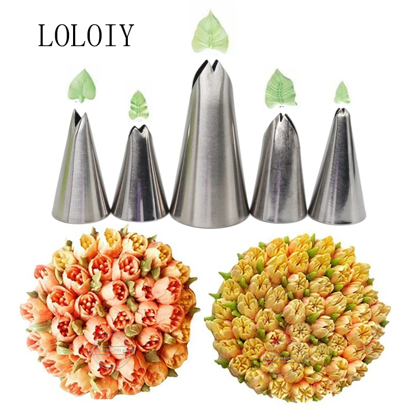 5Pcs Russian Leaves Nozzles Icing Piping Nozzles Tips Pastry Tools Cake Decorating Baking Fondant DIY Sugarcraft Cupcake Tools
5Pcs Russian Leaves Nozzles Icing Piping Nozzles Tips Pastry Tools Cake Decorating Baking Fondant DIY Sugarcraft Cupcake Tools