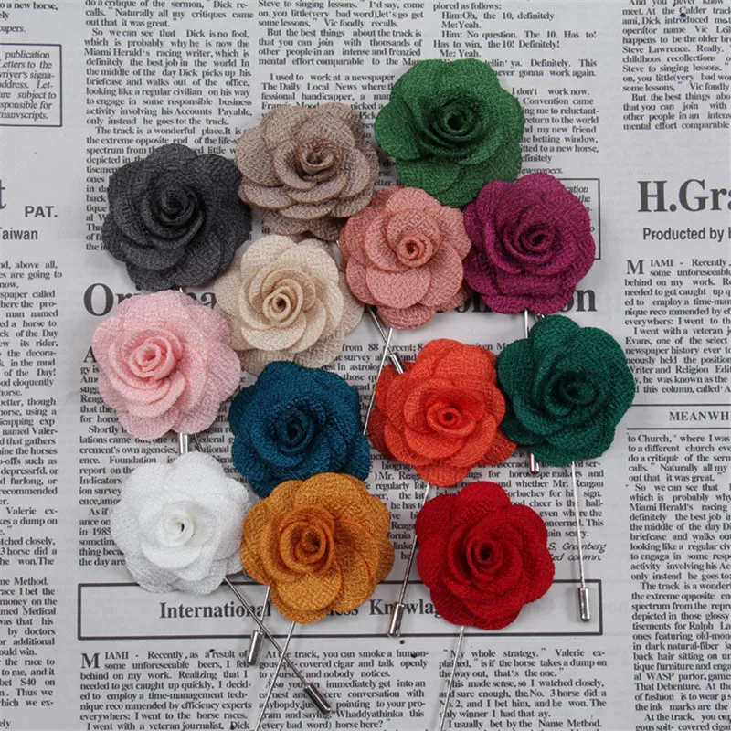 12pcs/lot Fabric Flower Brooches Men/Women Brooch Pins Suits Decoration Lapel Pins For Men Brooch for Suits Accessories 18 Color
12pcs/lot Fabric Flower Brooches Men/Women Brooch Pins Suits Decoration Lapel Pins For Men Brooch for Suits Accessories 18 Color