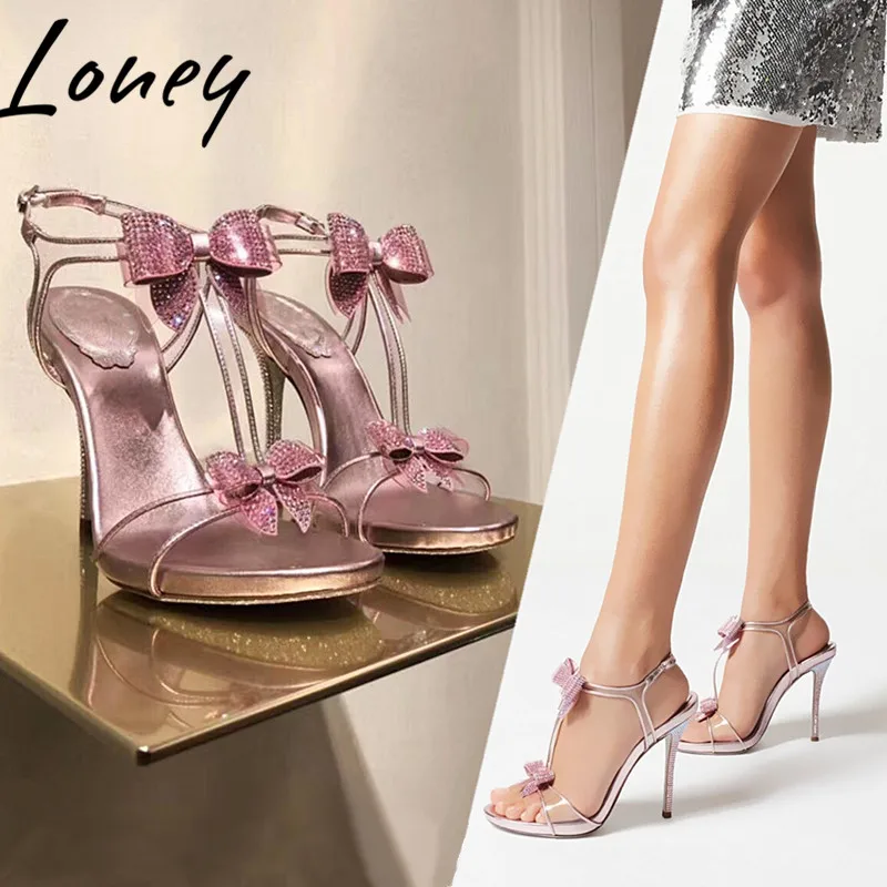 Loney New PInk Bowtie Cute Summer Sandals Open Toe Crystal Beadingf HIgh Heel Sandals Shoes Women
Loney New PInk Bowtie Cute Summer Sandals Open Toe Crystal Beadingf HIgh Heel Sandals Shoes Women