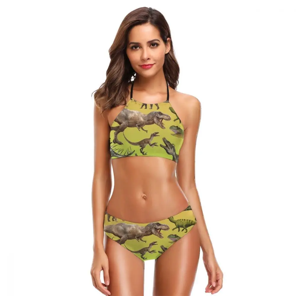 The Dinosaur Family Swimwear Women Bikini 2019 Mujer Low Waist Sexy Bikini Set Halter 2 Piece Swimsuit Bathing Suit
The Dinosaur Family Swimwear Women Bikini 2019 Mujer Low Waist Sexy Bikini Set Halter 2 Piece Swimsuit Bathing Suit