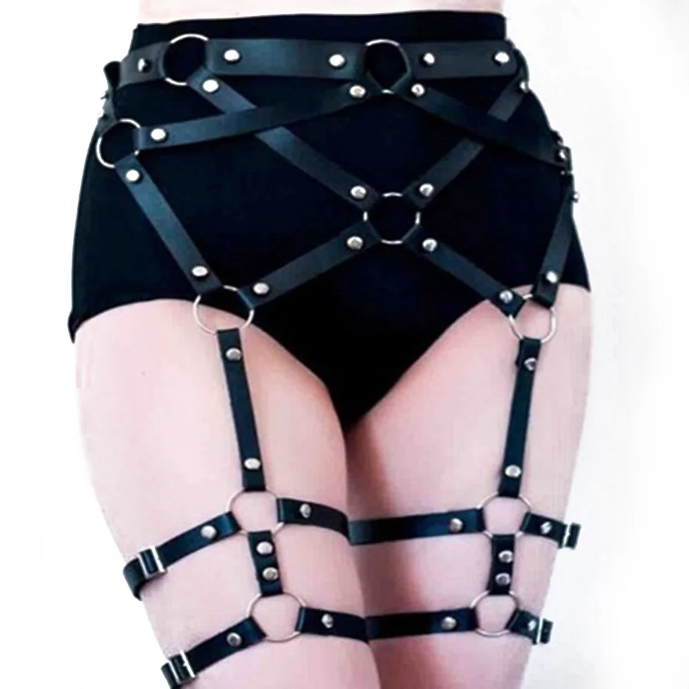 Fashion Women Harness Body Belts PU Leather Sexy Garter Bondage Punk Strap Body Harness Belt
Fashion Women Harness Body Belts PU Leather Sexy Garter Bondage Punk Strap Body Harness Belt