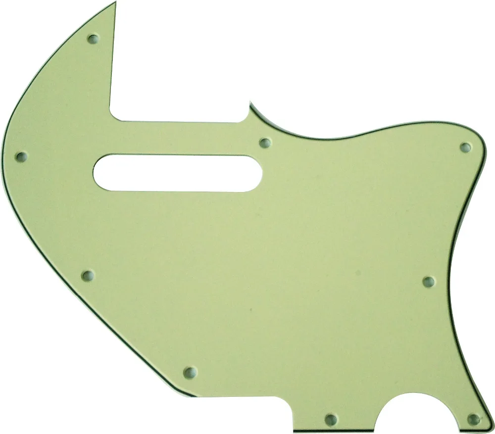 Pleroo Custom Guitar pickgaurd - For Tele Merle Haggard f hole Thinline Scratch Plate 3 Ply Mint Green | Спорт и развлечения