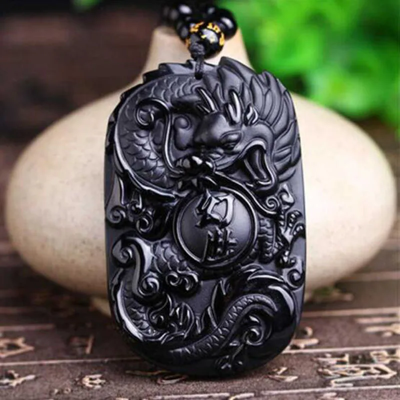 fine jewelry natural black obsidiant carved chinese dragon pendant amulet blessing necklace women men jewelry
fine jewelry natural black obsidiant carved chinese dragon pendant amulet blessing necklace women men jewelry