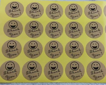 Thank you Sticker Labels Lovely smiling face labels Kraft paper stickers Baking labels DIY for cake/gift Diameter 3cm
Thank you Sticker Labels Lovely smiling face labels Kraft paper stickers Baking labels DIY for cake/gift Diameter 3cm
