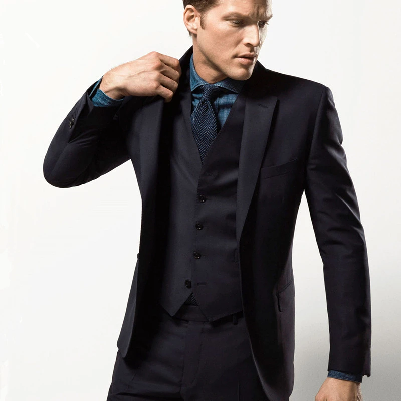 New men suit 3 pieces Custom made mens tuxedo jacket trajes de novios para hombres ternos slim fit Wedding Suit Jacket+pant+Vest
New men suit 3 pieces Custom made mens tuxedo jacket trajes de novios para hombres ternos slim fit Wedding Suit Jacket+pant+Vest
