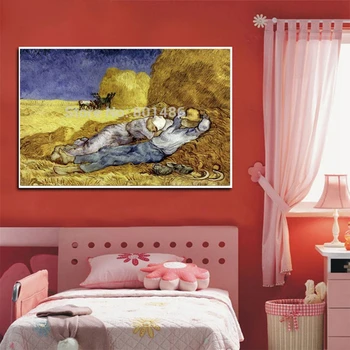 Farmers in the Harvest Season Van Gogh Artwork Wall Art Canvas Print Landscape Poster Painting for Hotel Kitchen Home Wall Decor
Farmers in the Harvest Season Van Gogh Artwork Wall Art Canvas Print Landscape Poster Painting for Hotel Kitchen Home Wall Decor