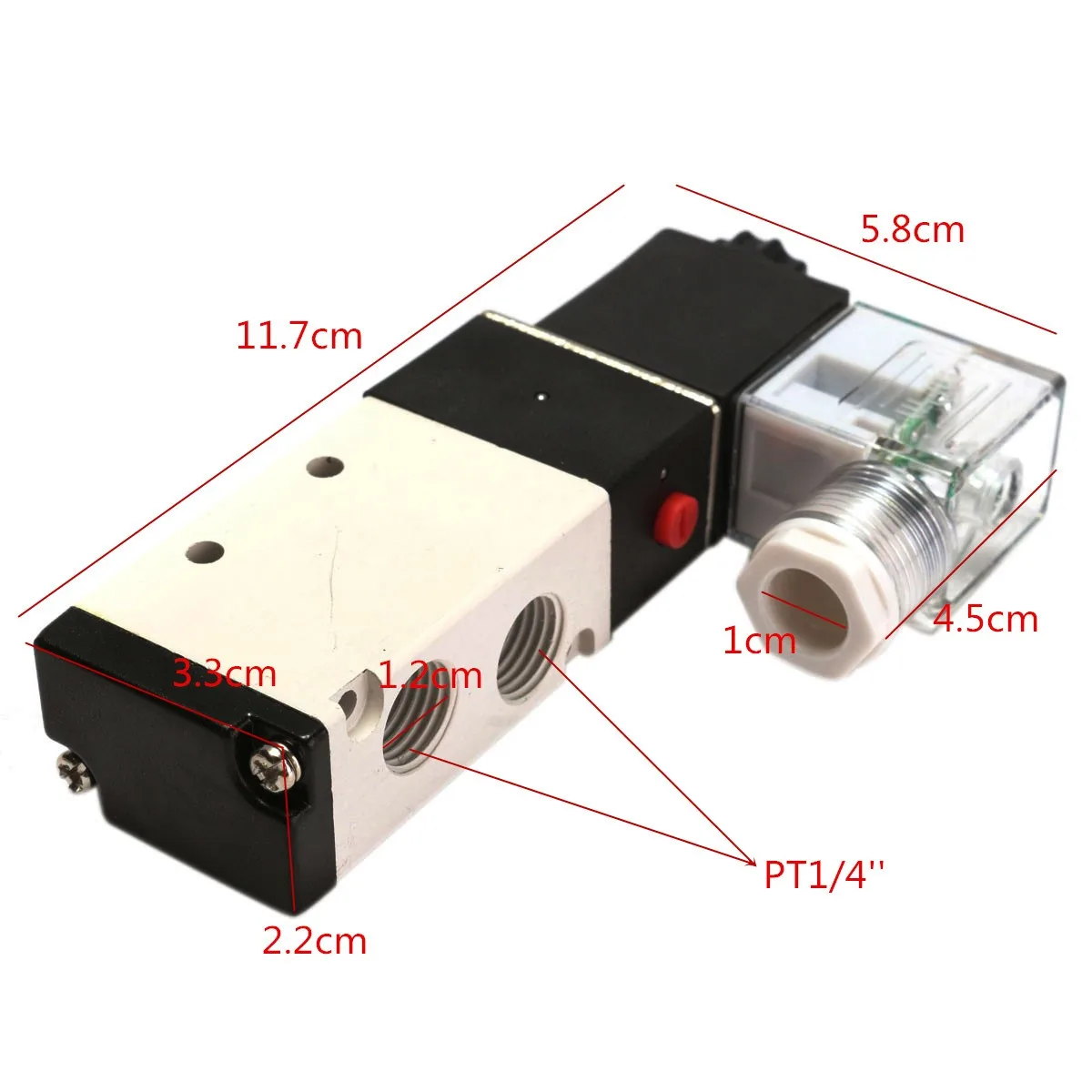 Durable in Use DC12V Pneumatic Aluminum Electric Solenoid Air Valve 5 Way 2 Position 4V 210 Brand new
Durable in Use DC12V Pneumatic Aluminum Electric Solenoid Air Valve 5 Way 2 Position 4V 210 Brand new