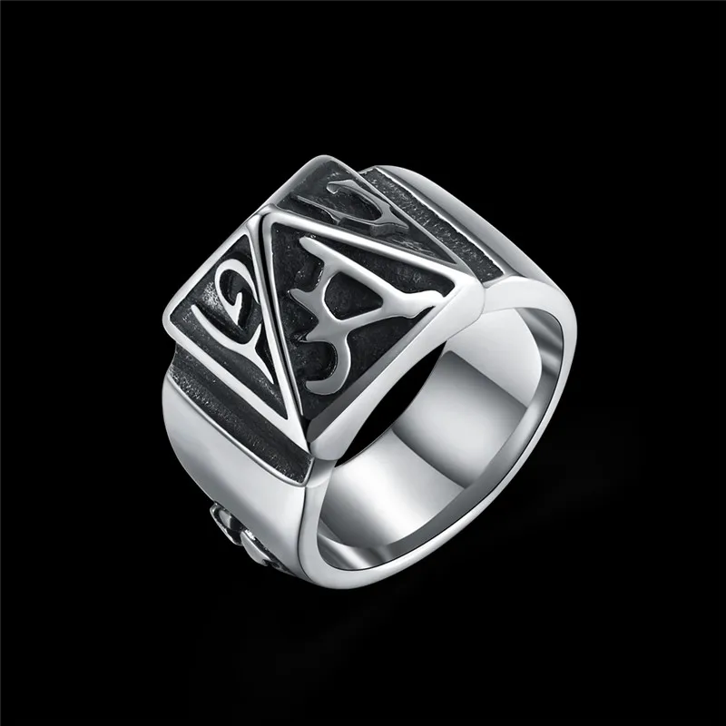 Fashion Mens Rings Geometric Gothic Punk Bikers Men's & Boys' Jewelry Halloween Male Gift Bague Stainless Steel Rings for men
Fashion Mens Rings Geometric Gothic Punk Bikers Men's & Boys' Jewelry Halloween Male Gift Bague Stainless Steel Rings for men
