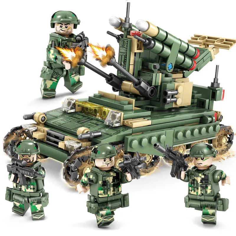649Pcs 4in1 Field Army Tank Compatible Legoing Military Building Blocks Sets Bricks Soldiers Figures Educational Toys for kids
649Pcs 4in1 Field Army Tank Compatible Legoing Military Building Blocks Sets Bricks Soldiers Figures Educational Toys for kids