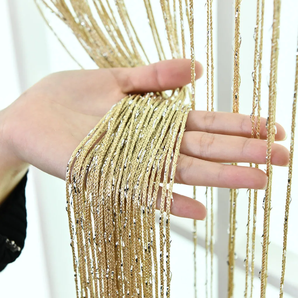 Door Window Solid String Curtain Strip Tassel Drape Divider Sheer Home Decoration Valance 200cm x 100cm
Door Window Solid String Curtain Strip Tassel Drape Divider Sheer Home Decoration Valance 200cm x 100cm