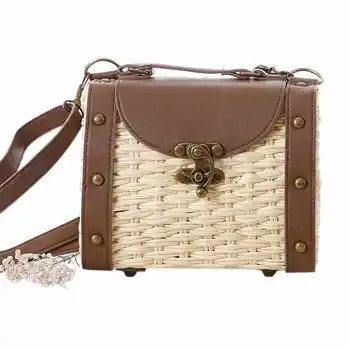 Women Rattan Bags Vintage Designer Shoulder Bags Straw Knitted Handbags Bali Bags
Women Rattan Bags Vintage Designer Shoulder Bags Straw Knitted Handbags Bali Bags