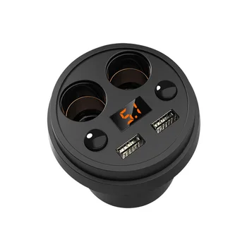Cup Type Creative Car Charger Multi-function Display Voltage 3.0A 2 USB Port DC 12-24V Cigarette Lighter GPS DVR Phone Charge
Cup Type Creative Car Charger Multi-function Display Voltage 3.0A 2 USB Port DC 12-24V Cigarette Lighter GPS DVR Phone Charge