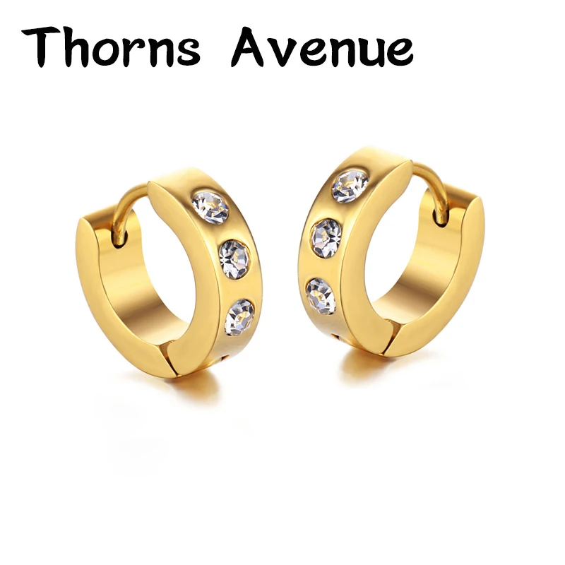 Thorns Avenue Fashion 1 Pair Scrub Non-allergy Stainless Steel Europe Punk Crystal Earrings Hoop Earrings For Men Women Jewelry
Thorns Avenue Fashion 1 Pair Scrub Non-allergy Stainless Steel Europe Punk Crystal Earrings Hoop Earrings For Men Women Jewelry