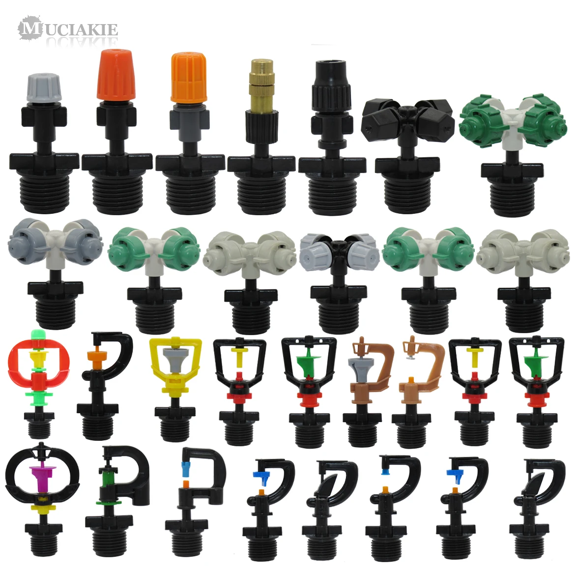 MUCIAKIE 2PCS Multi Item Mist Spray Atomizing Rotating Nozzle Garden Irrigation Watering System With 1/2'' Male Flat Connector
MUCIAKIE 2PCS Multi Item Mist Spray Atomizing Rotating Nozzle Garden Irrigation Watering System With 1/2'' Male Flat Connector