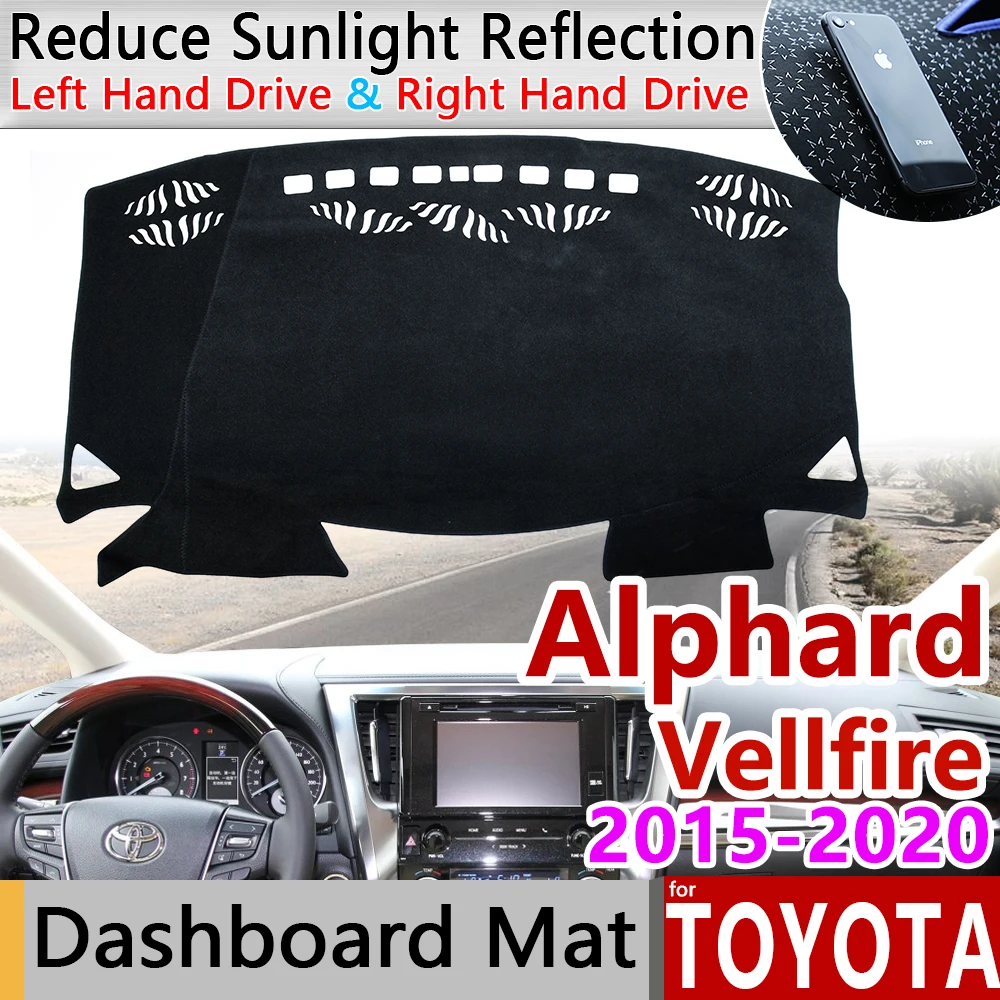 Для Toyota Alphard Vellfire 30 AH30 2015 ~ 2022 Противоскользящий коврик для приборной панели Накладка для защиты от солнца аксессуары 2017 2018 2019
Для Toyota Alphard Vellfire 30 AH30 2015 ~ 2022 Противоскользящий коврик для приборной панели Накладка для защиты от солнца аксессуары 2017 2018 2019