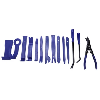 14Pcs Trim Removal Tool Kit For Auto Car Door Trim Panel Removal With Clip Fastener Remover Pliers
14Pcs Trim Removal Tool Kit For Auto Car Door Trim Panel Removal With Clip Fastener Remover Pliers