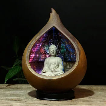 Porcelain craft gift back censer wan tower in cases of sandalwood incense Buddha Buddha furnishing articles
Porcelain craft gift back censer wan tower in cases of sandalwood incense Buddha Buddha furnishing articles