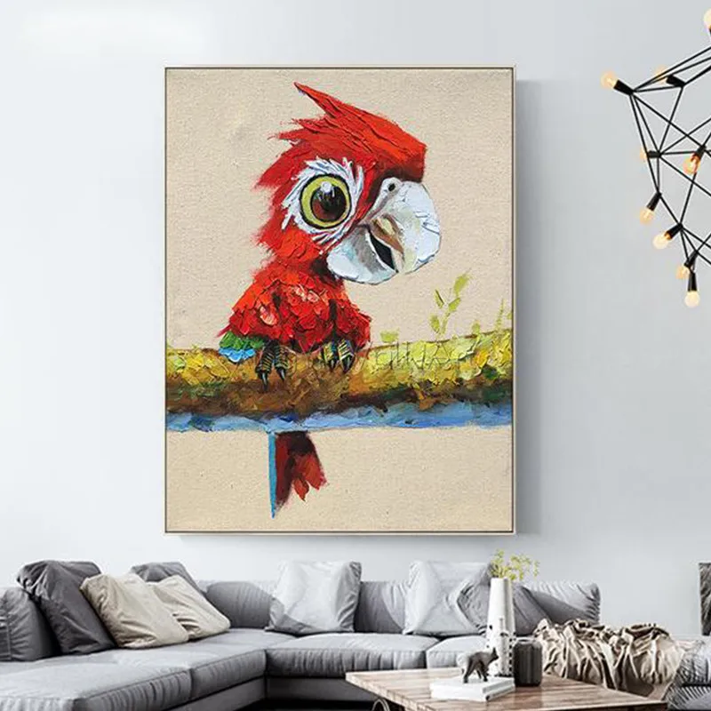 Pop art knife Animal canvas paintings wall art pictures for living room home decor acrylic thick texture Abstract bird quadro
Pop art knife Animal canvas paintings wall art pictures for living room home decor acrylic thick texture Abstract bird quadro