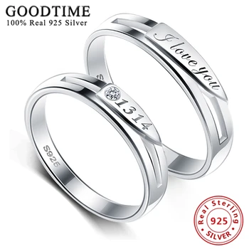 1PCS Ring Pure 925 Sterling Silver Jewelry I Love You 1314 Cubic Zircon Couple Rings Wedding Band Jewelry for Lovers Women Men
1PCS Ring Pure 925 Sterling Silver Jewelry I Love You 1314 Cubic Zircon Couple Rings Wedding Band Jewelry for Lovers Women Men