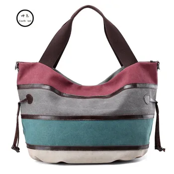 KUNDUI Women High capacity Canvas Handbags Female Patchwork Shoulder Bag Fashion Hit color Bags Stitching Casual Bolsos Mujer
KUNDUI Women High capacity Canvas Handbags Female Patchwork Shoulder Bag Fashion Hit color Bags Stitching Casual Bolsos Mujer