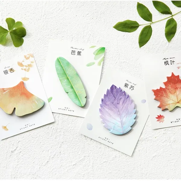 30 Sheets/pad Various Leaves Collection Self-adhesive N Times Memo Pad Sticky Notes Bookmark School Office Supply
30 Sheets/pad Various Leaves Collection Self-adhesive N Times Memo Pad Sticky Notes Bookmark School Office Supply