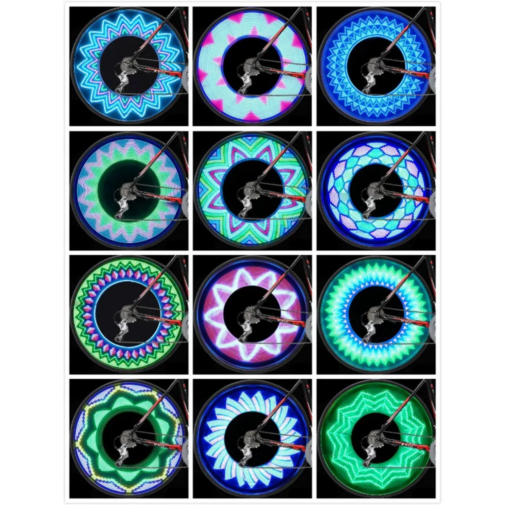 Bicycle Wheel Light Double Display 30 Flash Patterns With 32 RGB LED Lights Lamp for Bikes Night Riding Bicycle Tire Valve Lamp
Bicycle Wheel Light Double Display 30 Flash Patterns With 32 RGB LED Lights Lamp for Bikes Night Riding Bicycle Tire Valve Lamp