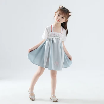 Girls Hanfu Dress Chinese Style Tang Suit Dance Clothes Chinese Ancient And Traditional Outfit Chinese Folk Dance Costume DQL473
Girls Hanfu Dress Chinese Style Tang Suit Dance Clothes Chinese Ancient And Traditional Outfit Chinese Folk Dance Costume DQL473